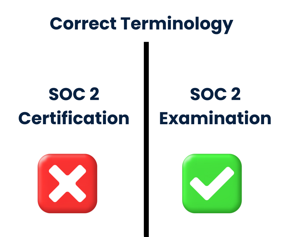 SOC 2 Correct Terminology