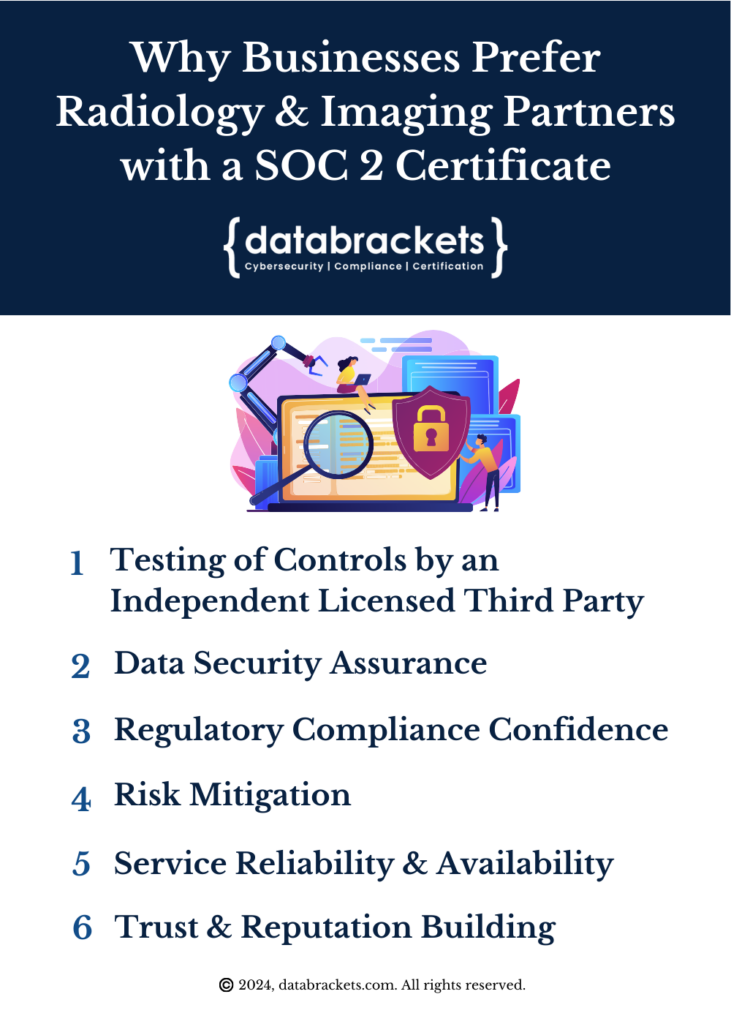 Reasons why business partners prefer Radiology & Imaging Partners with a SOC 2 Certificate