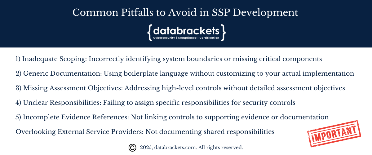 Pitfalls to avoid while making your CMMC SSP